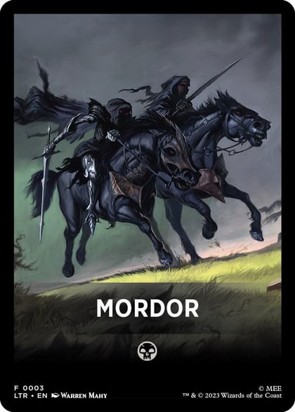 Mordor Theme Card, Universes Beyond: The Lord of the Rings: Tales of Middle-earth 3