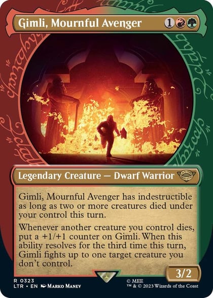 Gimli, Mournful Avenger (Showcase), Universes Beyond: The Lord of the Rings: Tales of Middle-earth 323