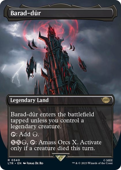 Barad-dur (0340) (Borderless), Universes Beyond: The Lord of the Rings: Tales of Middle-earth 340