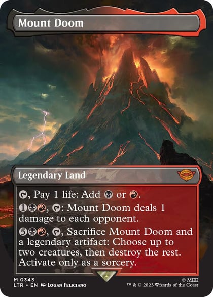 Mount Doom (Borderless), Universes Beyond: The Lord of the Rings: Tales of Middle-earth 343