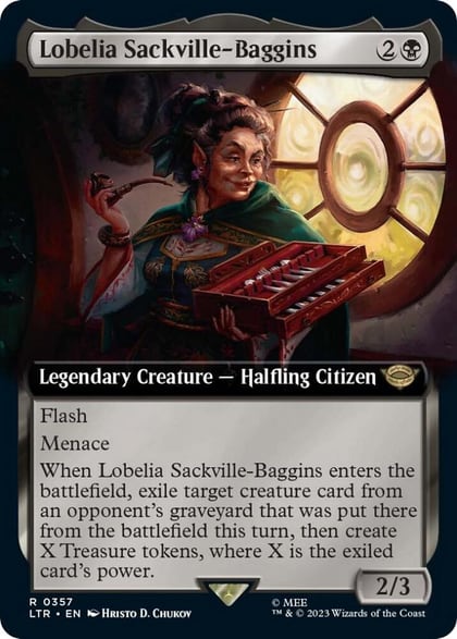 Lobelia Sackville-Baggins (Extended Art), Universes Beyond: The Lord of the Rings: Tales of Middle-earth 357
