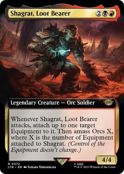 Shagrat, Loot Bearer (Extended Art), Universes Beyond: The Lord of the Rings: Tales of Middle-earth 372