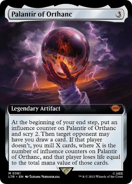 Palantir of Orthanc (Extended Art), Universes Beyond: The Lord of the Rings: Tales of Middle-earth 381