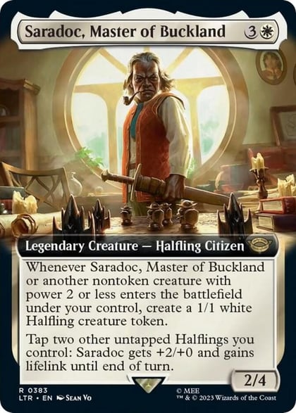 Saradoc, Master of Buckland (Extended Art), Universes Beyond: The Lord of the Rings: Tales of Middle-earth 383
