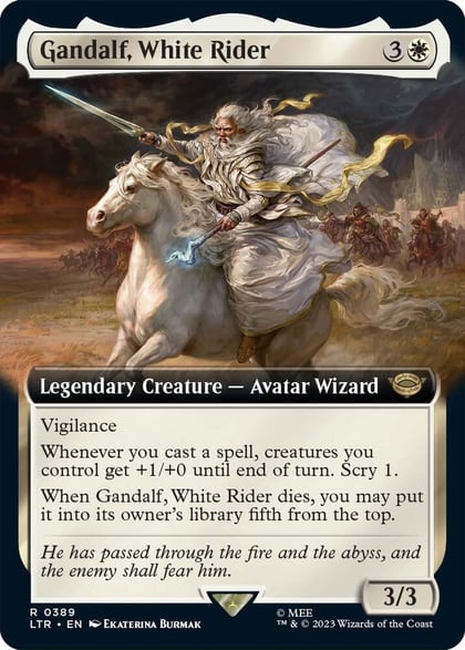 Gandalf, White Rider (Extended Art), Universes Beyond: The Lord of the Rings: Tales of Middle-earth 389