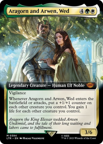 Aragorn and Arwen, Wed (Extended Art), Universes Beyond: The Lord of the Rings: Tales of Middle-earth 394