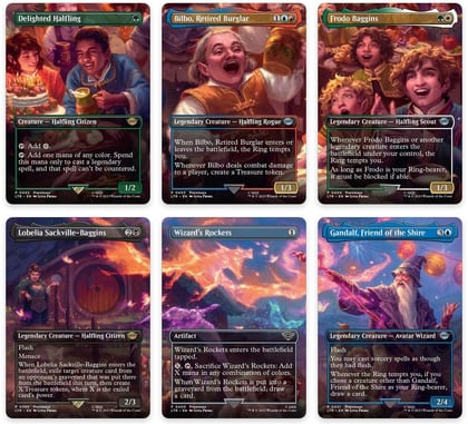 Bilbo's Birthday Party Scene [Set of 6], Universes Beyond: The Lord of the Rings: Tales of Middle-earth 399-404
