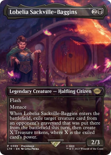 Lobelia Sackville-Baggins (Borderless), Universes Beyond: The Lord of the Rings: Tales of Middle-earth 399