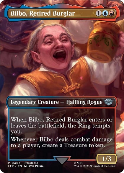 Bilbo, Retired Burglar (Borderless), Universes Beyond: The Lord of the Rings: Tales of Middle-earth 403