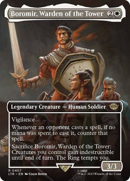 Boromir, Warden of the Tower (Borderless), Universes Beyond: The Lord of the Rings: Tales of Middle-earth 407