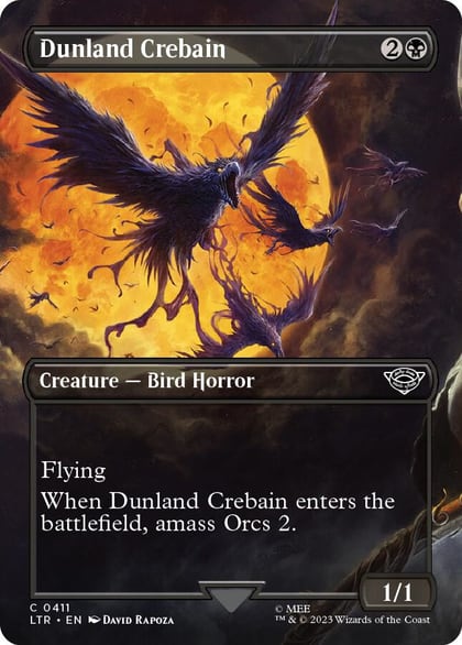 Dunland Crebain (Borderless), Universes Beyond: The Lord of the Rings: Tales of Middle-earth 411