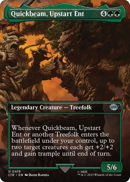 Quickbeam, Upstart Ent (Borderless), Universes Beyond: The Lord of the Rings: Tales of Middle-earth 419