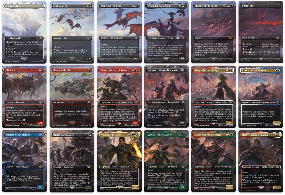 Battle of the Pelennor Fields Scene [Set of 18], Universes Beyond: The Lord of the Rings: Tales of Middle-earth 420-437