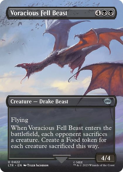 Voracious Fell Beast (Borderless), Universes Beyond: The Lord of the Rings: Tales of Middle-earth 422