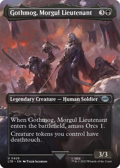 Gothmog, Morgul Lieutenant (Borderless), Universes Beyond: The Lord of the Rings: Tales of Middle-earth 429