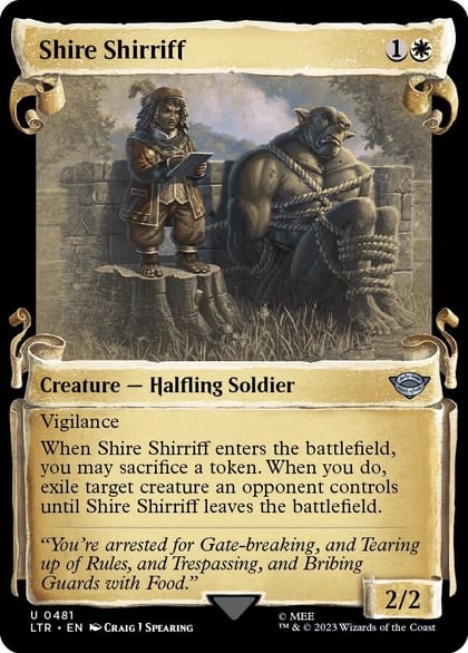 Shire Shirriff (Showcase Scrolls), Universes Beyond: The Lord of the Rings: Tales of Middle-earth 481