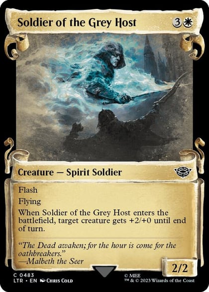 Soldier of the Grey Host (Showcase Scrolls), Universes Beyond: The Lord of the Rings: Tales of Middle-earth 483