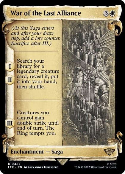 War of the Last Alliance (Showcase Scrolls), Universes Beyond: The Lord of the Rings: Tales of Middle-earth 487