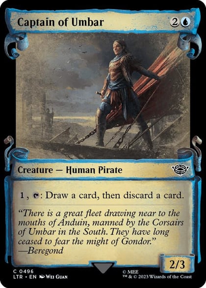Captain of Umbar (Showcase Scrolls), Universes Beyond: The Lord of the Rings: Tales of Middle-earth 496