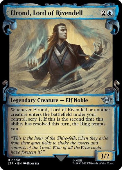 Elrond, Lord of Rivendell (Showcase Scrolls), Universes Beyond: The Lord of the Rings: Tales of Middle-earth 500