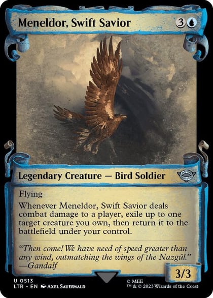 Meneldor, Swift Savior (Showcase Scrolls), Universes Beyond: The Lord of the Rings: Tales of Middle-earth 513