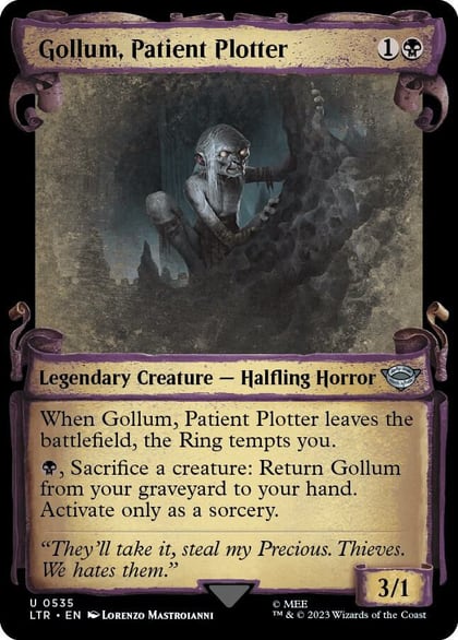 Gollum, Patient Plotter (Showcase Scrolls), Universes Beyond: The Lord of the Rings: Tales of Middle-earth 535