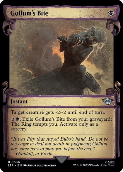 Gollum's Bite (Showcase Scrolls), Universes Beyond: The Lord of the Rings: Tales of Middle-earth 536
