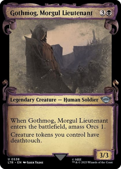 Gothmog, Morgul Lieutenant (Showcase Scrolls), Universes Beyond: The Lord of the Rings: Tales of Middle-earth 538
