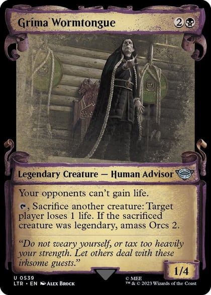 Grima Wormtongue (Showcase Scrolls), Universes Beyond: The Lord of the Rings: Tales of Middle-earth 539