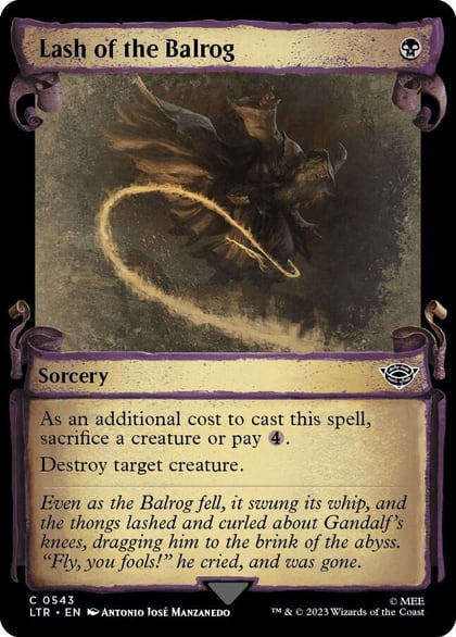 Lash of the Balrog (Showcase Scrolls), Universes Beyond: The Lord of the Rings: Tales of Middle-earth 543