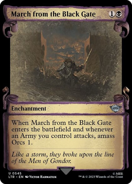 March from the Black Gate (Showcase Scrolls), Universes Beyond: The Lord of the Rings: Tales of Middle-earth 545
