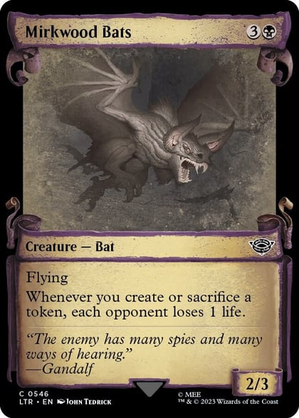 Mirkwood Bats (Showcase Scrolls), Universes Beyond: The Lord of the Rings: Tales of Middle-earth 546
