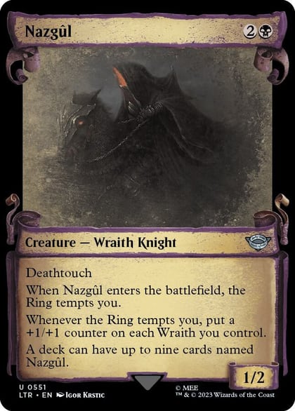 Nazgul (0551) (Showcase Scrolls), Universes Beyond: The Lord of the Rings: Tales of Middle-earth 551