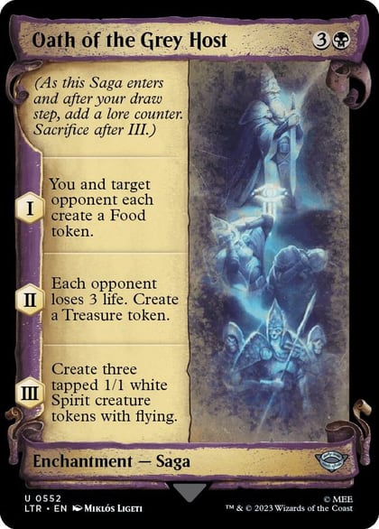 Oath of the Grey Host (Showcase Scrolls), Universes Beyond: The Lord of the Rings: Tales of Middle-earth 552