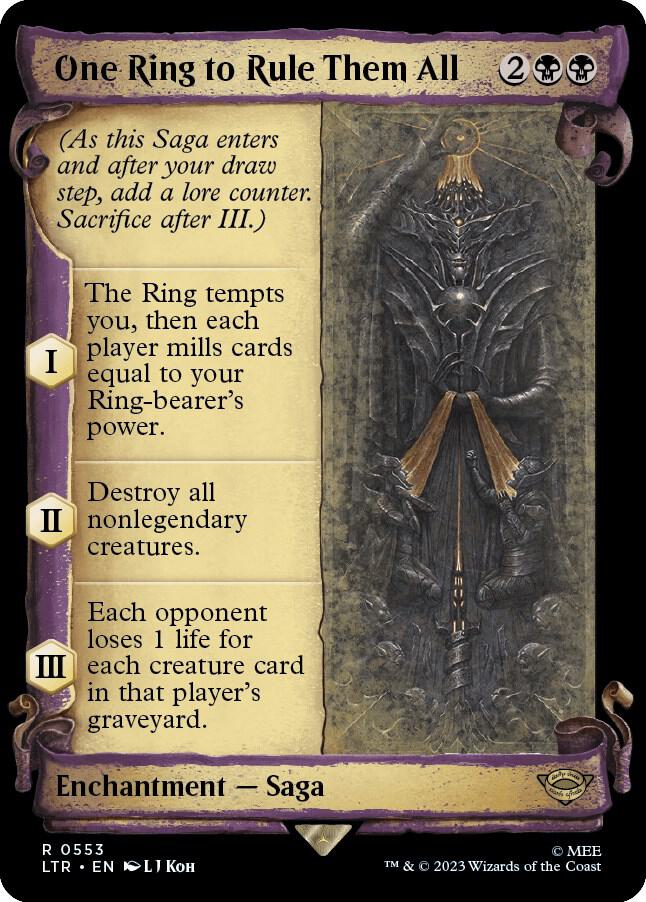 One Ring to Rule Them All (Showcase Scrolls), Universes Beyond: The Lord of the Rings: Tales of Middle-earth 553