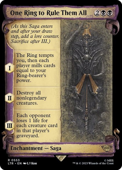One Ring to Rule Them All (Showcase Scrolls), Universes Beyond: The Lord of the Rings: Tales of Middle-earth 553