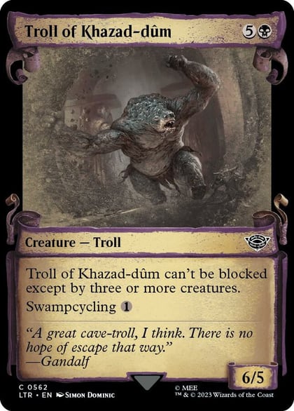 Troll of Khazad-dum (Showcase Scrolls), Universes Beyond: The Lord of the Rings: Tales of Middle-earth 562