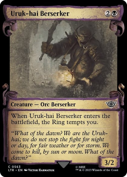 Uruk-hai Berserker (Showcase Scrolls), Universes Beyond: The Lord of the Rings: Tales of Middle-earth 563