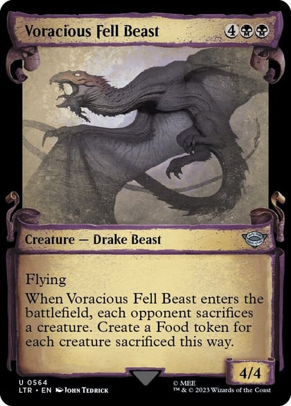 Voracious Fell Beast (Showcase Scrolls), Universes Beyond: The Lord of the Rings: Tales of Middle-earth 564