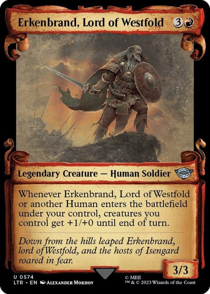 Erkenbrand, Lord of Westfold (Showcase Scrolls), Universes Beyond: The Lord of the Rings: Tales of Middle-earth 574