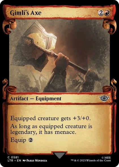 Gimli's Axe (Showcase Scrolls), Universes Beyond: The Lord of the Rings: Tales of Middle-earth 581
