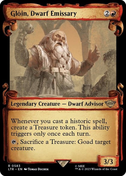 Gloin, Dwarf Emissary (Showcase Scrolls), Universes Beyond: The Lord of the Rings: Tales of Middle-earth 583