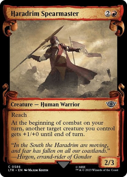 Haradrim Spearmaster (Showcase Scrolls), Universes Beyond: The Lord of the Rings: Tales of Middle-earth 586
