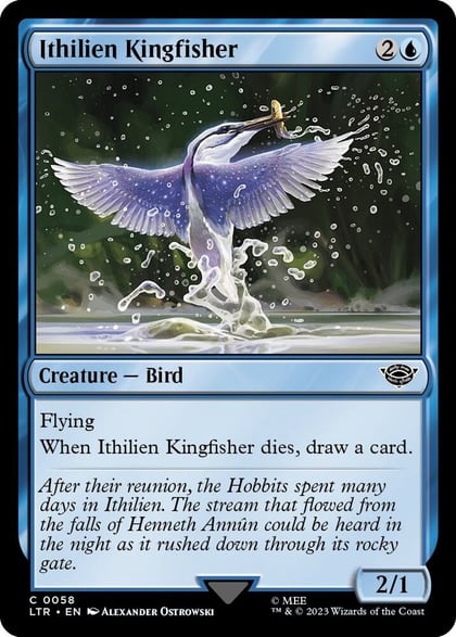 Ithilien Kingfisher, Universes Beyond: The Lord of the Rings: Tales of Middle-earth 58