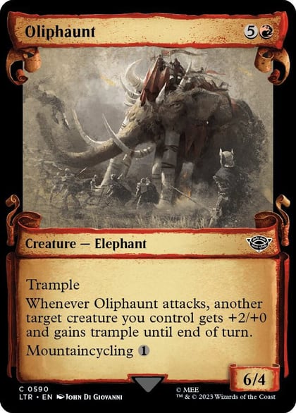 Oliphaunt (Showcase Scrolls), Universes Beyond: The Lord of the Rings: Tales of Middle-earth 590