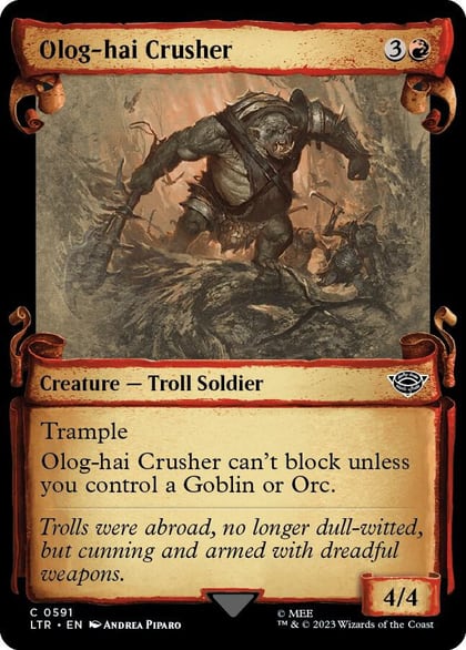 Olog-hai Crusher (Showcase Scrolls), Universes Beyond: The Lord of the Rings: Tales of Middle-earth 591