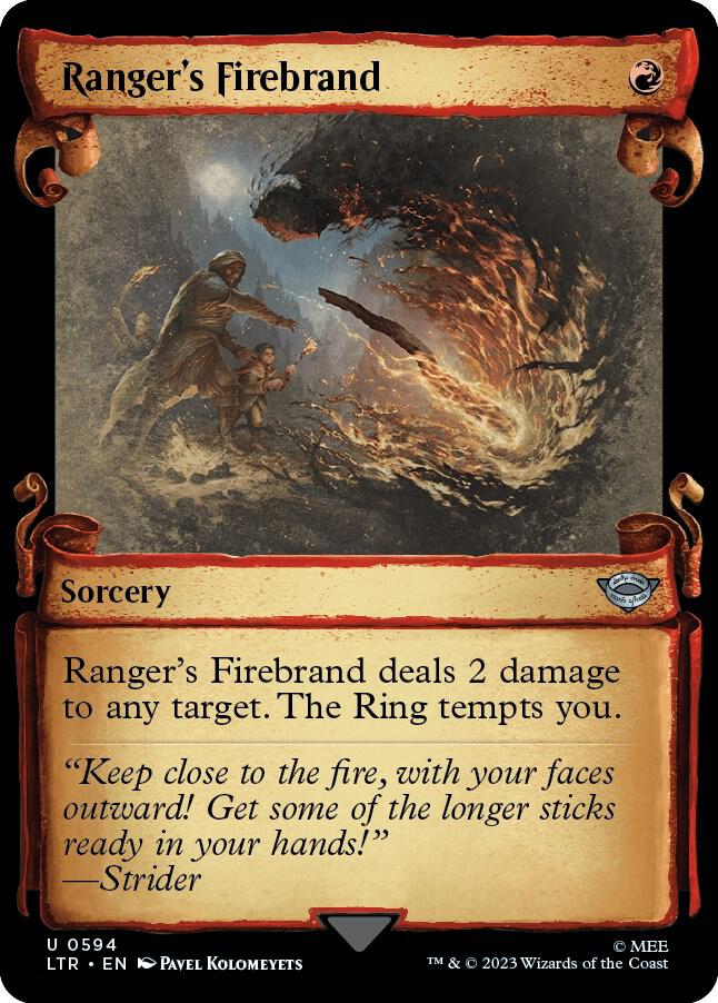 Ranger's Firebrand (Showcase Scrolls), Universes Beyond: The Lord of the Rings: Tales of Middle-earth 594