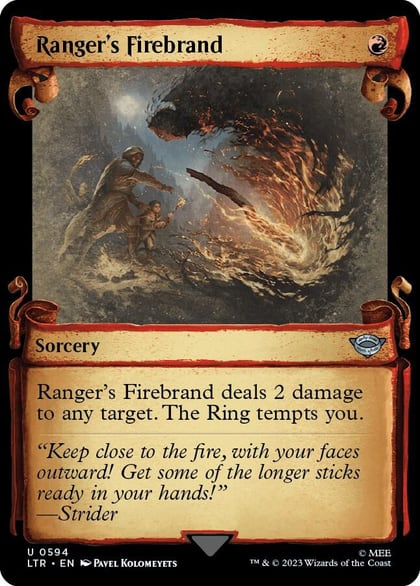 Ranger's Firebrand (Showcase Scrolls), Universes Beyond: The Lord of the Rings: Tales of Middle-earth 594