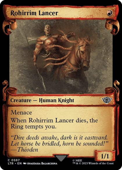 Rohirrim Lancer (Showcase Scrolls), Universes Beyond: The Lord of the Rings: Tales of Middle-earth 597