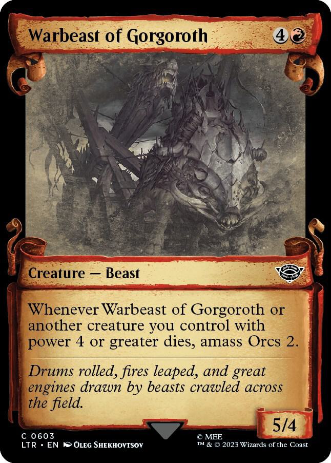 Warbeast of Gorgoroth (Showcase Scrolls), Universes Beyond: The Lord of the Rings: Tales of Middle-earth 603